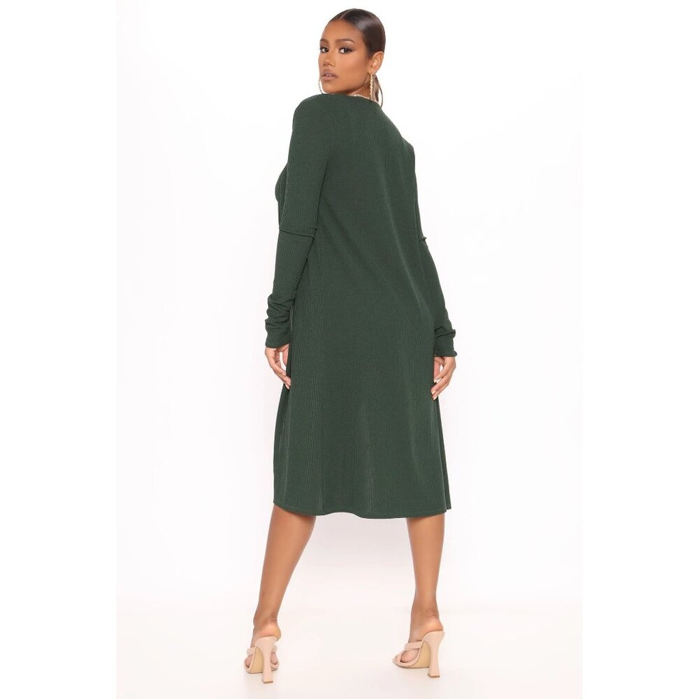 Fashion Nova Three-Piece Biker Short Set in Hunter | Size Medium - Picture 3 of 4